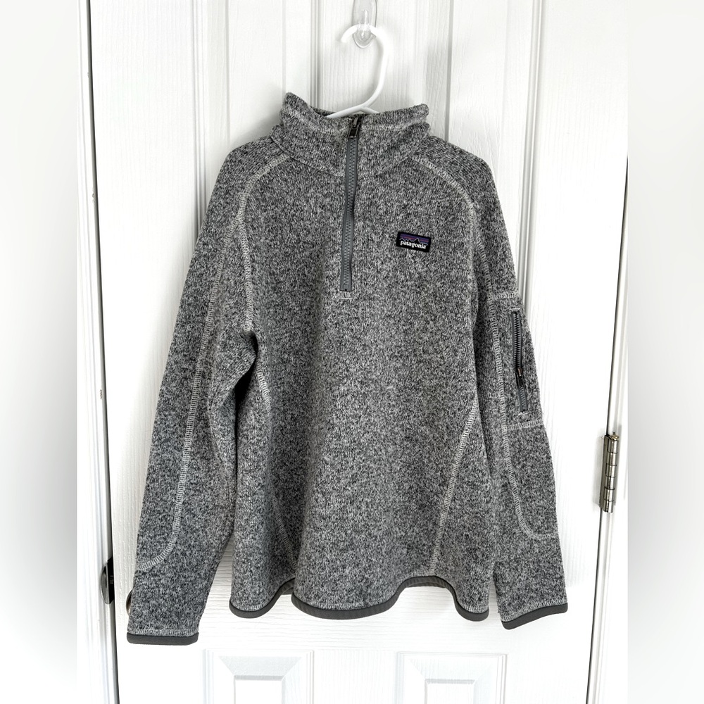 Patagonia kids better sweater 1/4 zip fleece pullover